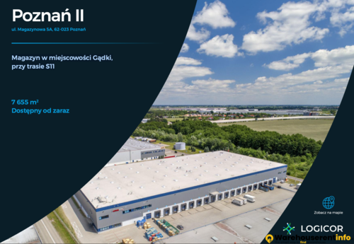 Warehouses to let in Logicor Poznan II